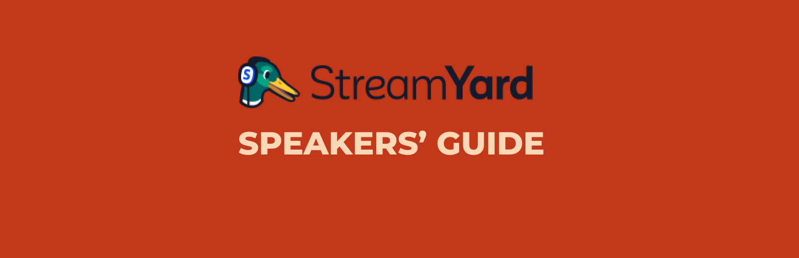 Streamyard Guide Book Speakers’ Guide to Join StreamYard Studio - Hallpax